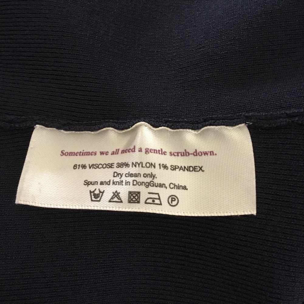 MM LaFleur The Woolf Navy Open-Front Knit Blazer Jardigan Large - Picture 10 of 10